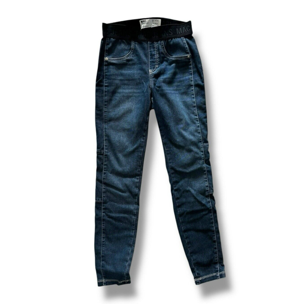 New MAC Thermo Denim Sporty Pull-on Jeans Dark Blue 36 / OL